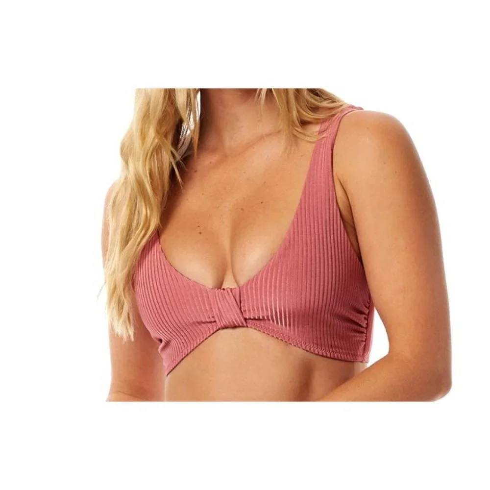 NEW Tori Praver Kaye Rose Gold Knot Bikini Top - Picture 9 of 9